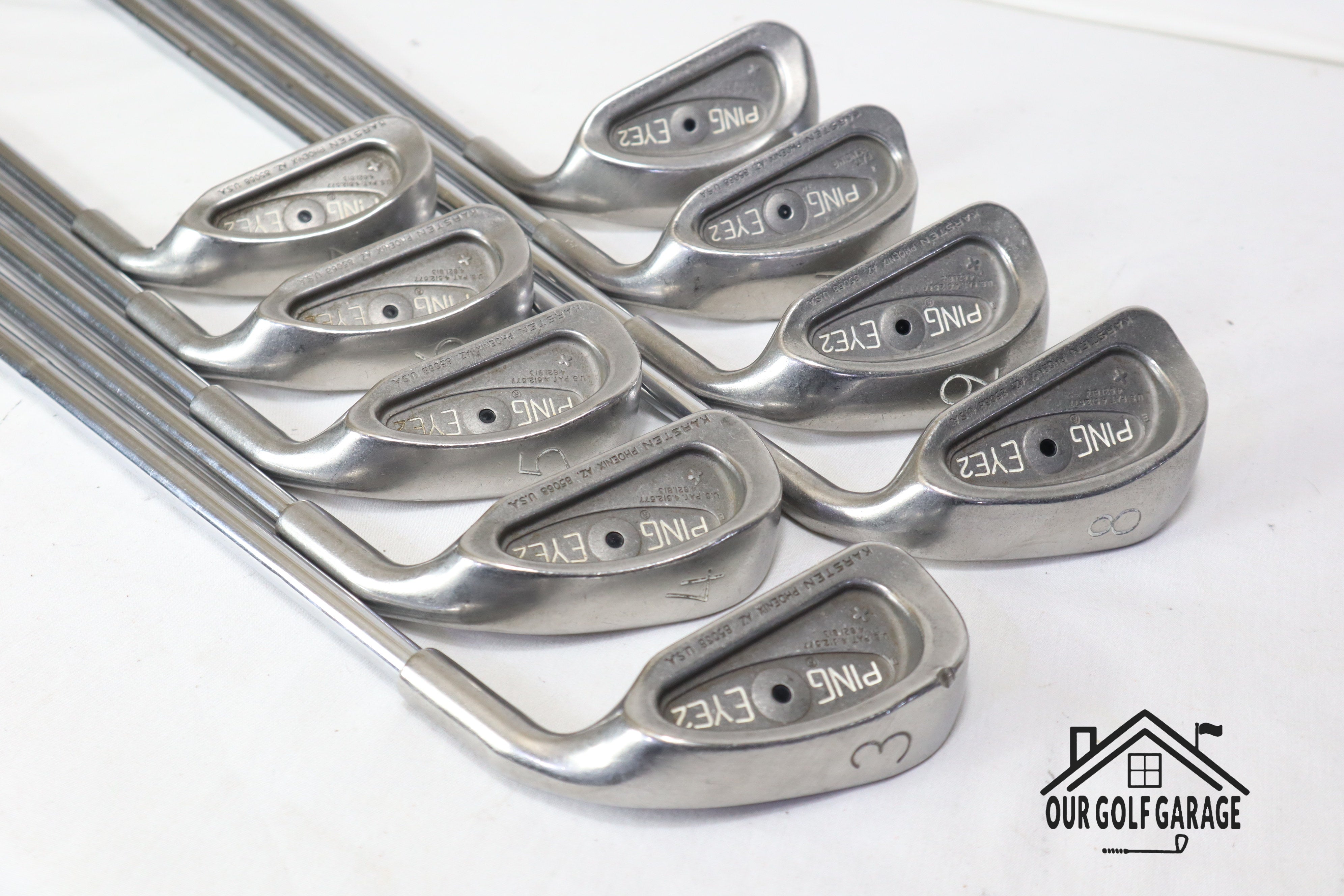 Ping Eye 2 Irons 2-PW,SW,LW Complete Set top Black Dot RH