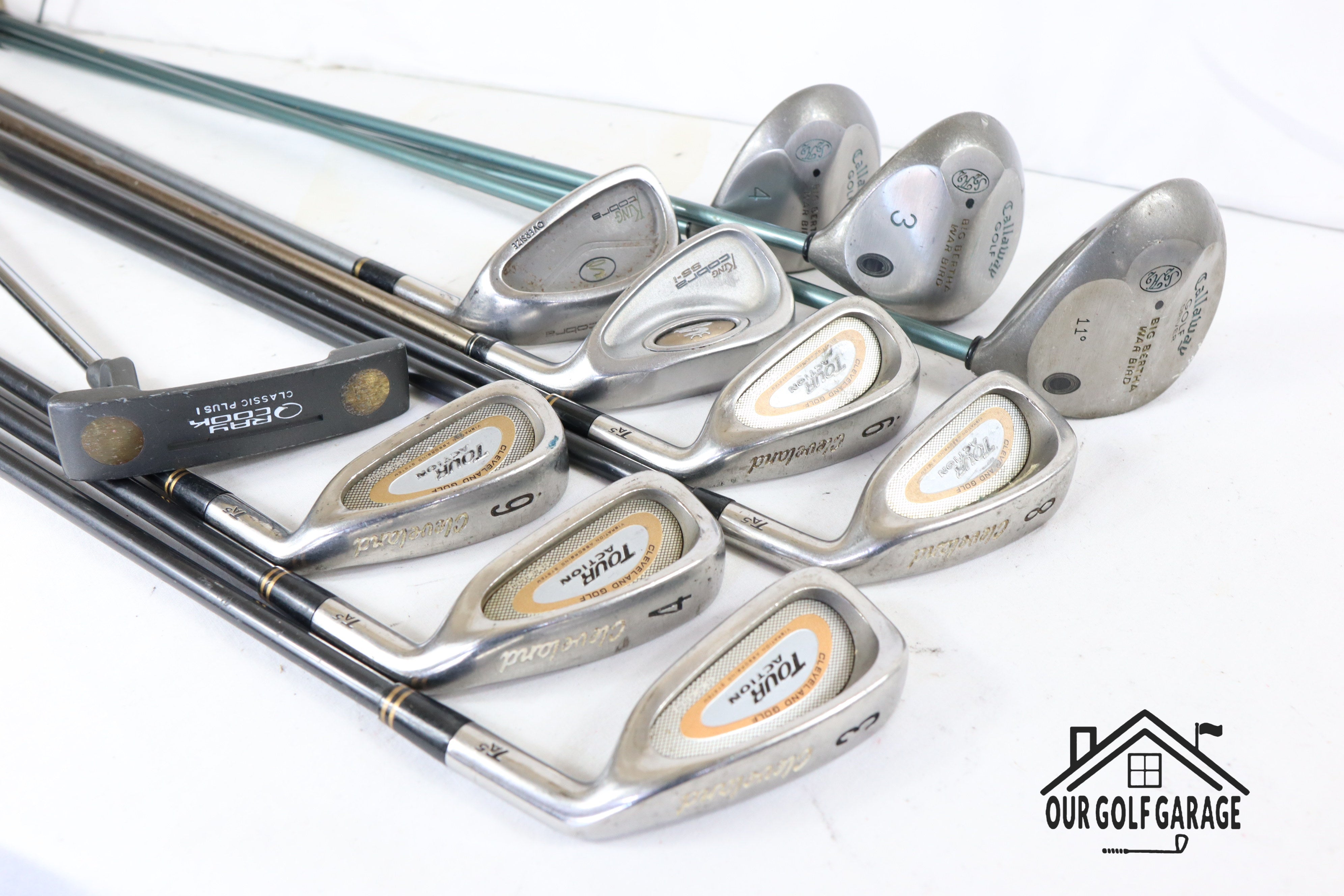 Ladies Cleveland TA x Callaway Big Bertha Full Set (11° Driver, 3W, 4W, 3-S, Putter) *Missing 5i & 7*