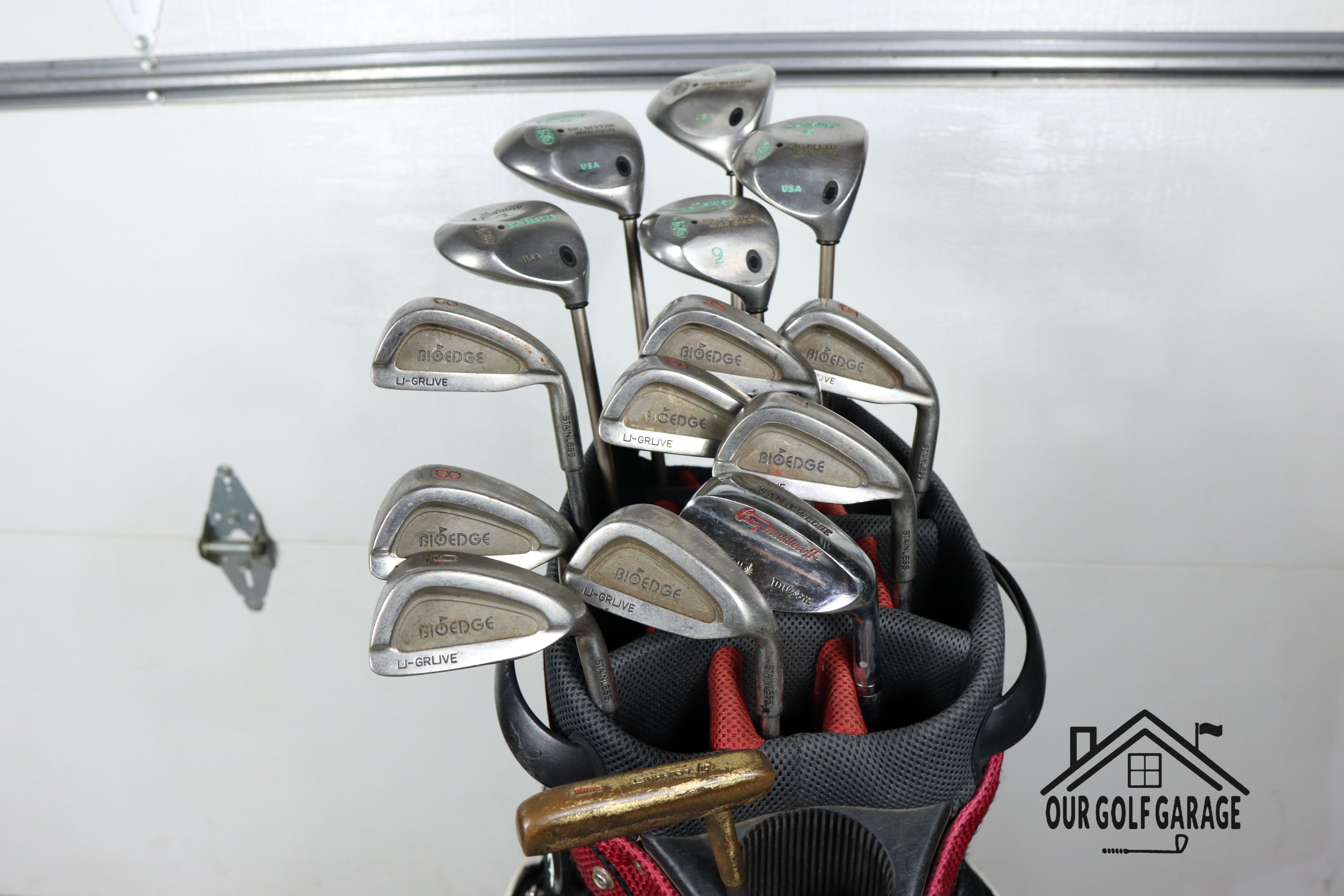 Ladies Callaway Big Bertha x BioEdge Full Set (Driver, 3W, 5W, 7W, 9W, 3-P, S, Putter)