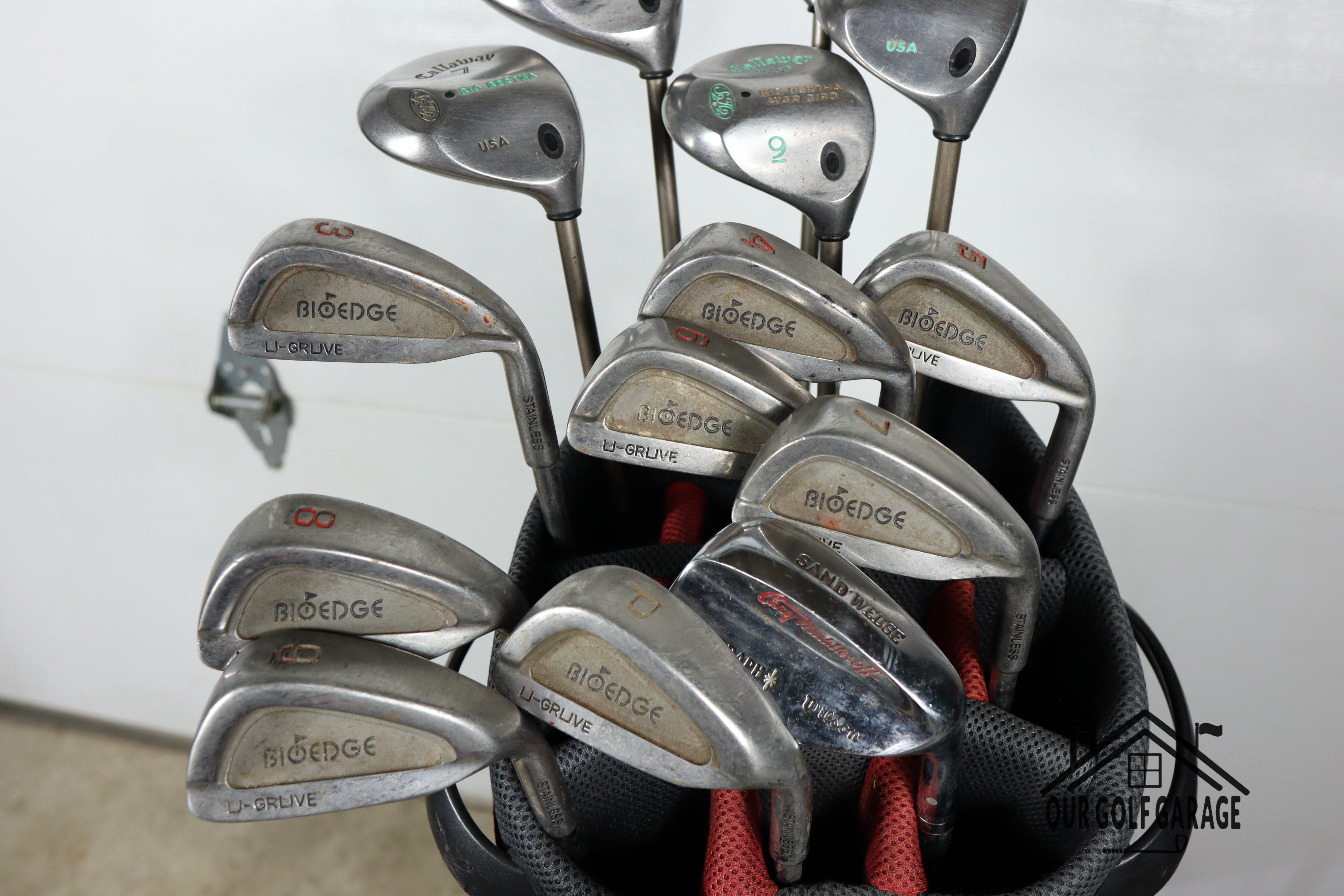 Ladies Callaway Big Bertha x BioEdge Full Set (Driver, 3W, 5W, 7W, 9W, 3-P, S, Putter)