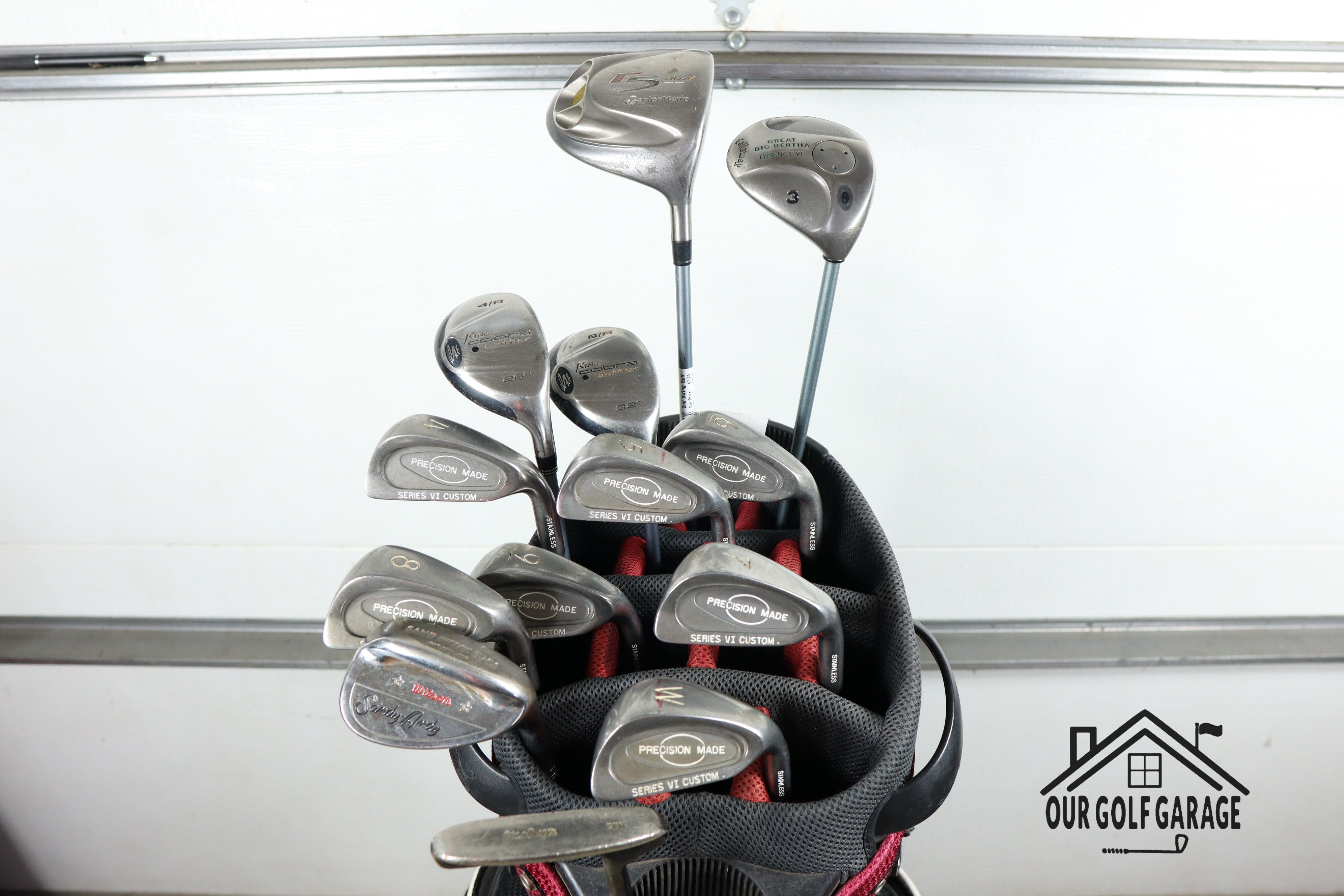 Ladies TaylorMade R5 X Offbrand Irons Full Set (12° Driver, 3W, 4Hy, 6HY, 4-W, S, Putter)