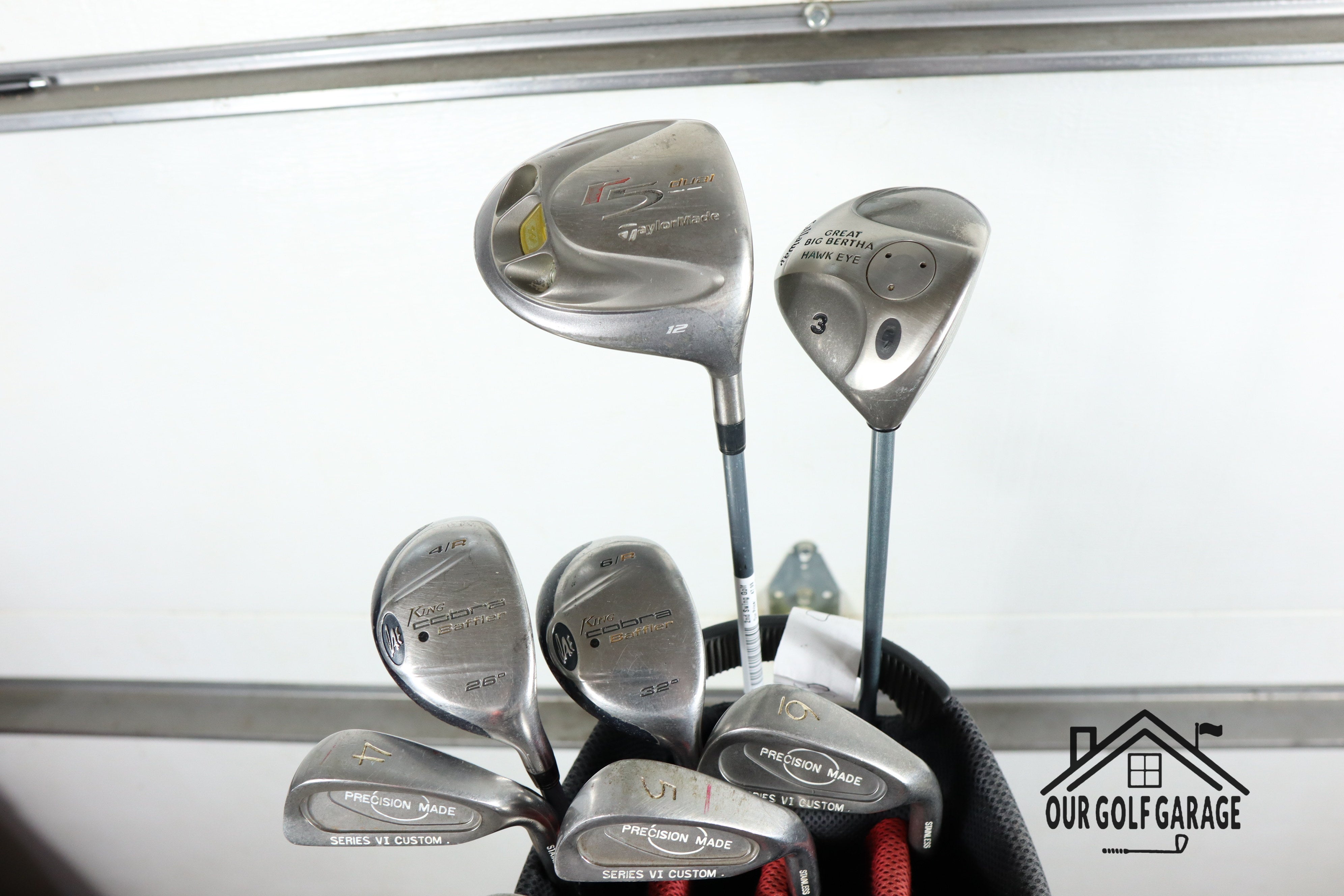 Ladies TaylorMade R5 X Offbrand Irons Full Set (12° Driver, 3W, 4Hy, 6HY, 4-W, S, Putter)