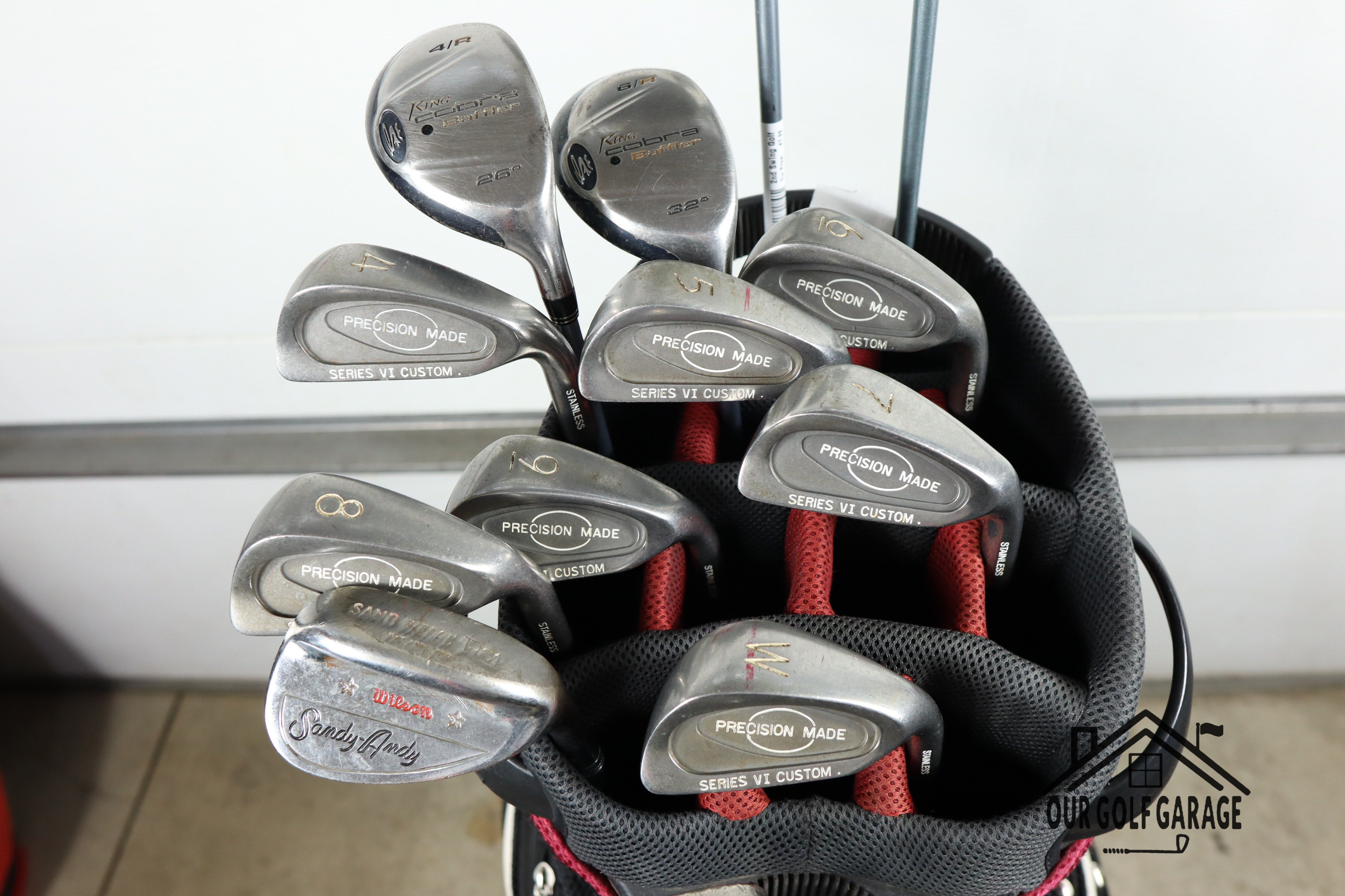 Ladies TaylorMade R5 X Offbrand Irons Full Set (12° Driver, 3W, 4Hy, 6HY, 4-W, S, Putter)