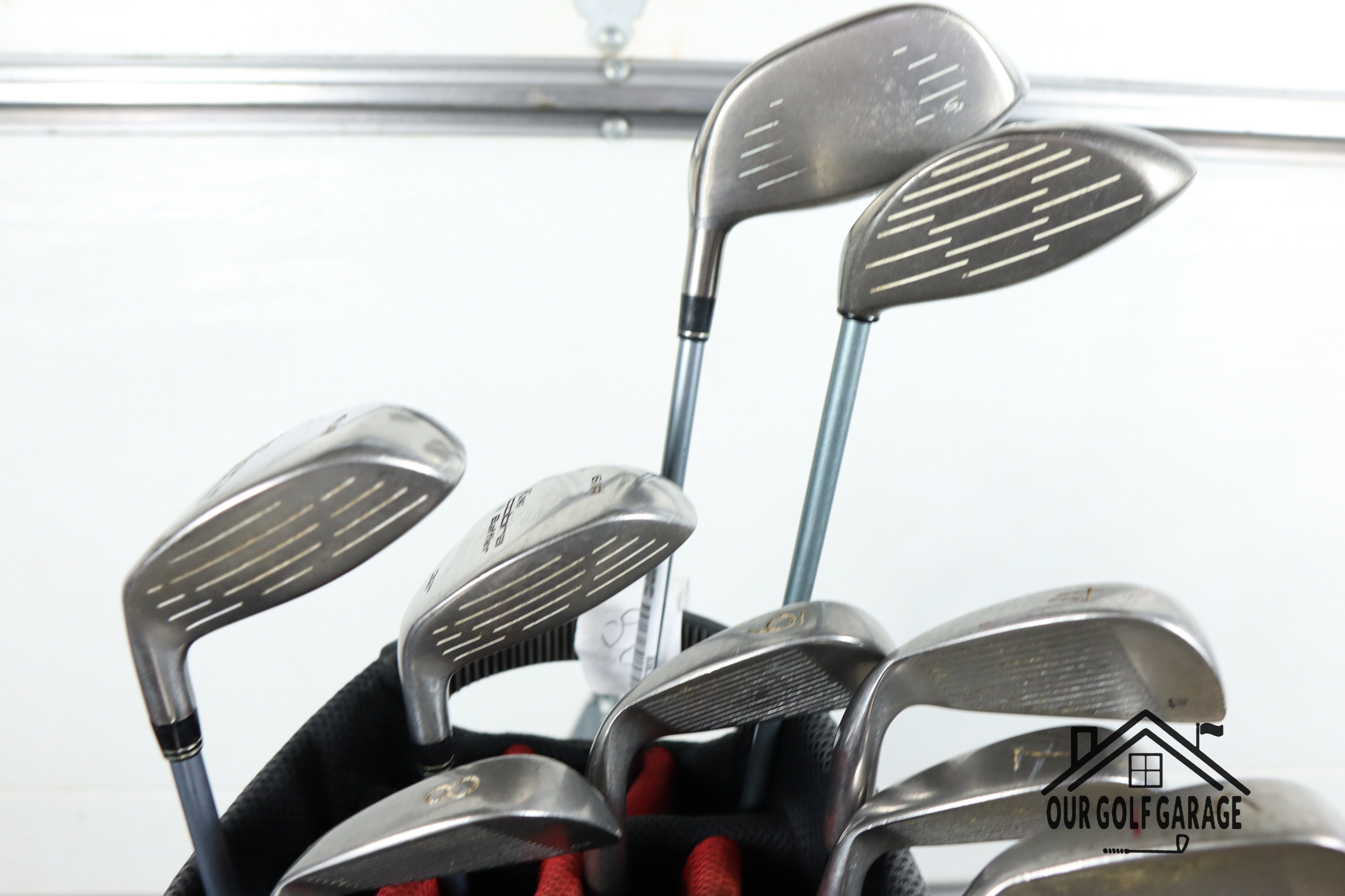 Ladies TaylorMade R5 X Offbrand Irons Full Set (12° Driver, 3W, 4Hy, 6HY, 4-W, S, Putter)