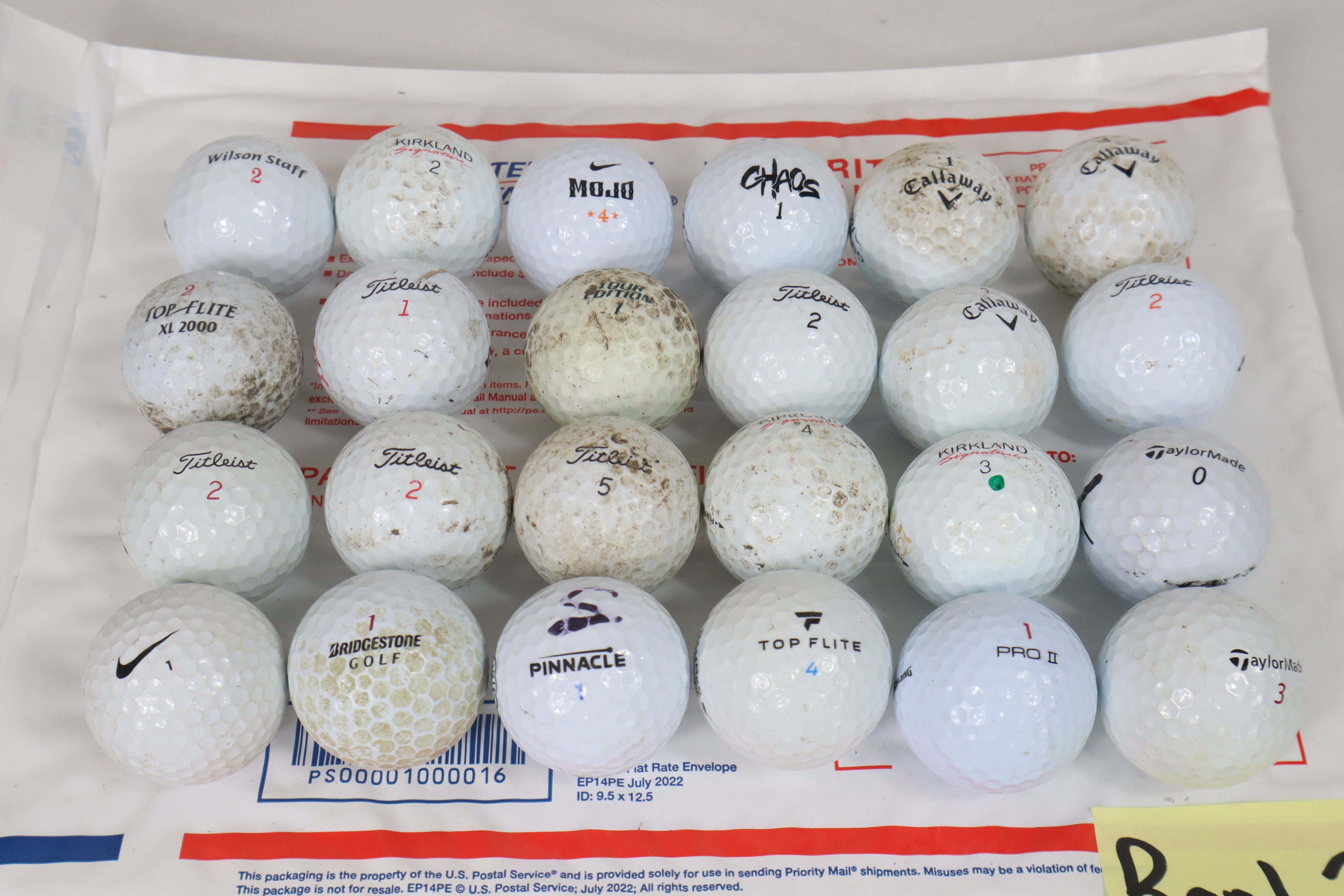 Assorted Golf Balls Grade D (24 Count)