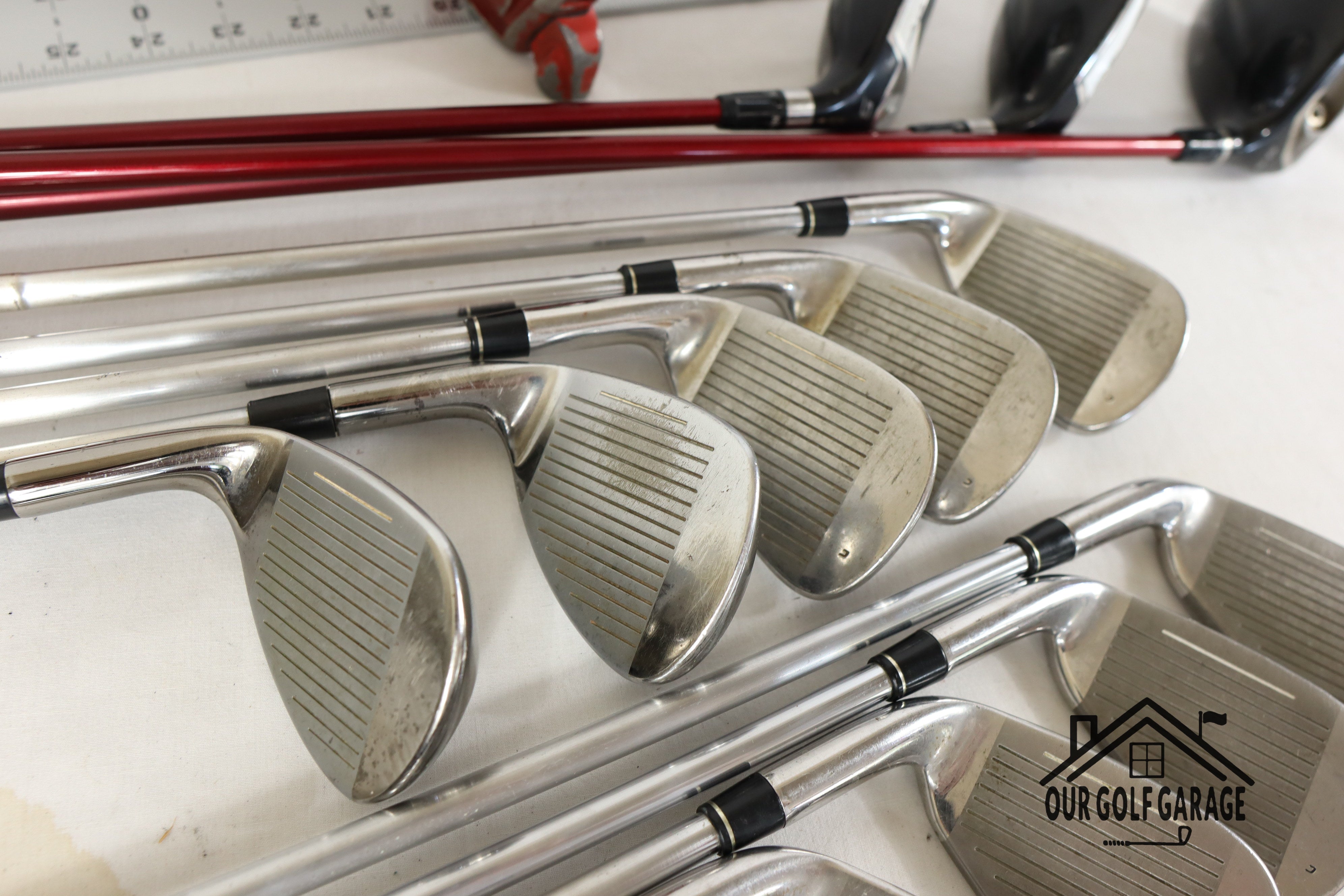 TaylorMade Burner x R9 Full Set (Driver, 3W, 5W, 4-P,A,S,L, Putter) (1.5" shortened, One Length)