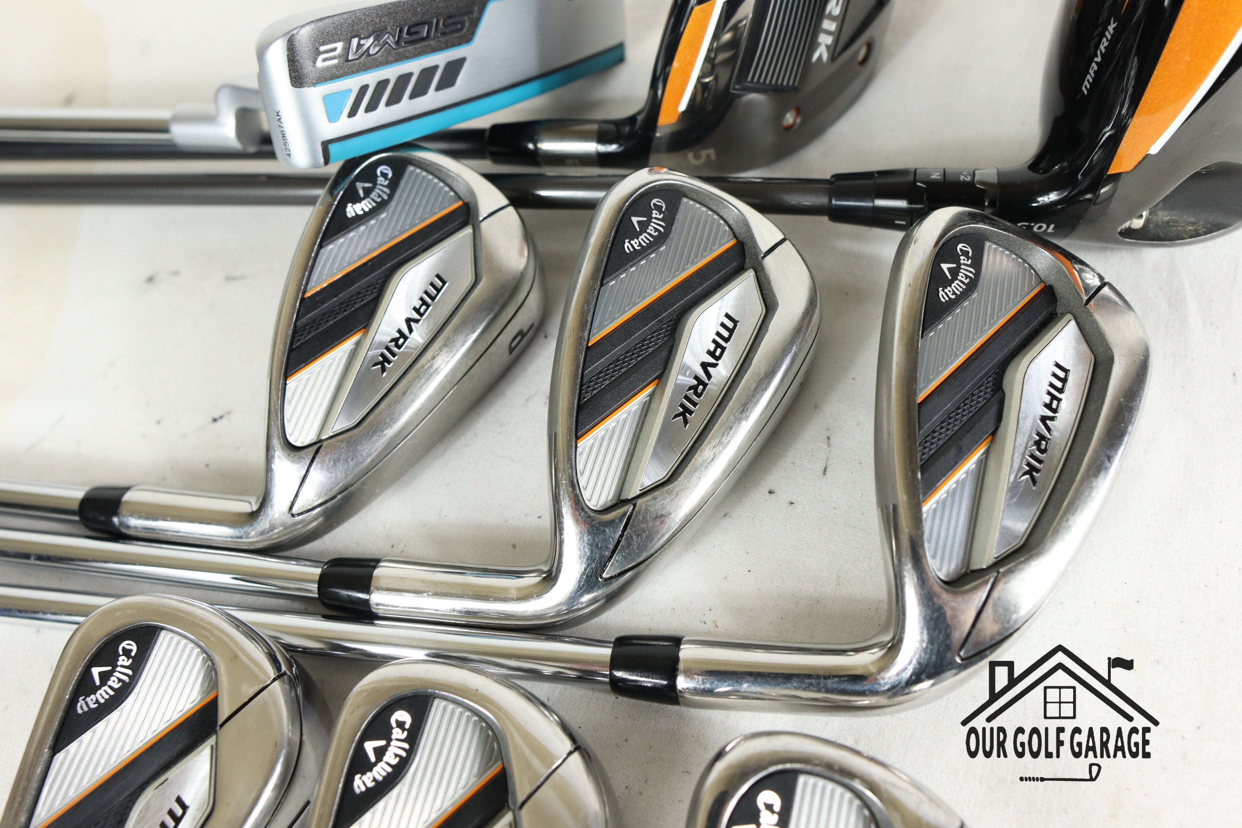 Callaway Mavrik Set (Driver, 5W, 5-P, Ping Sigma2 Putter) Stiff Flex