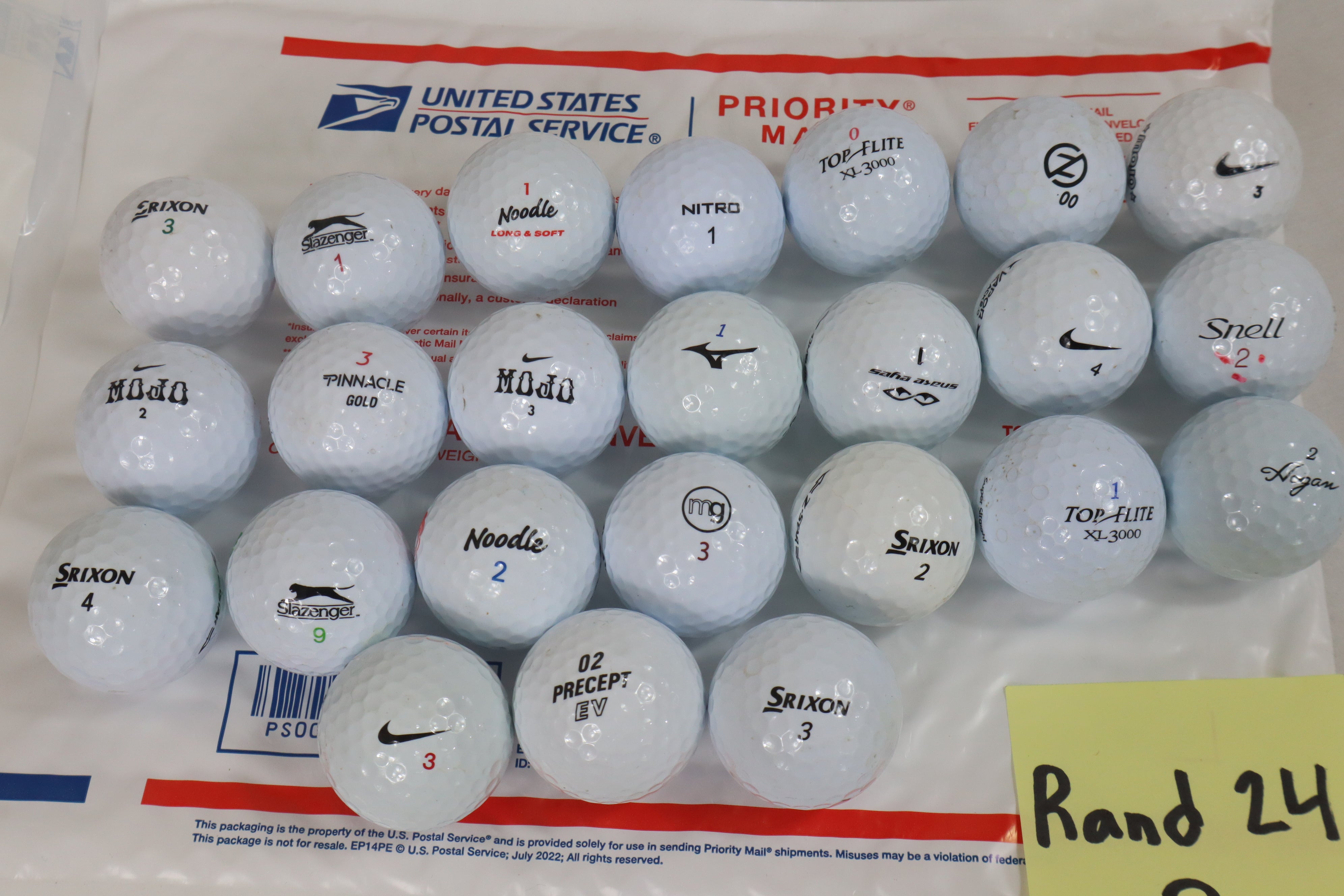 Assorted Golf Balls Grade B (24 Count)