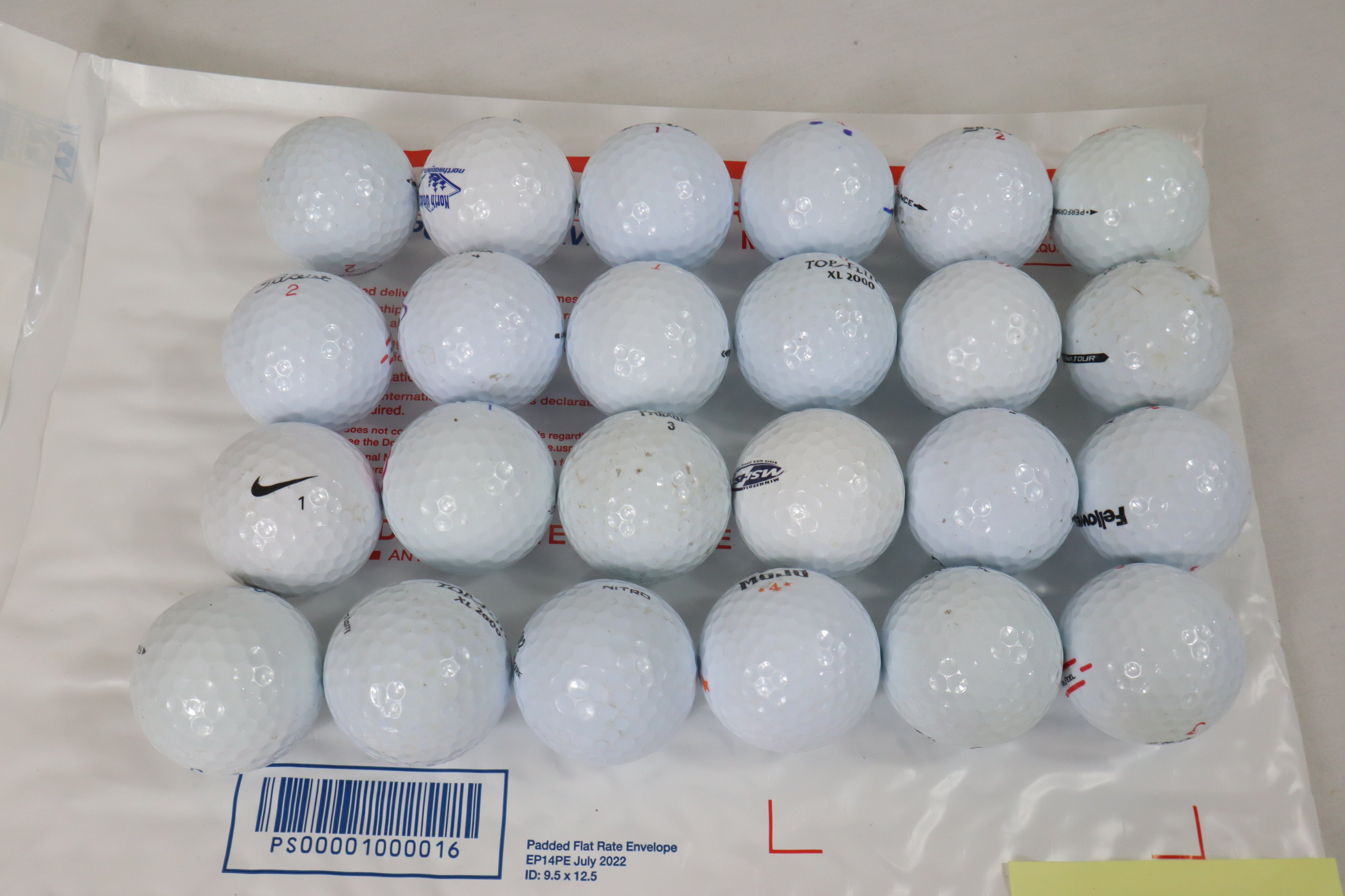 Assorted Golf Balls Grade C (24 Count)