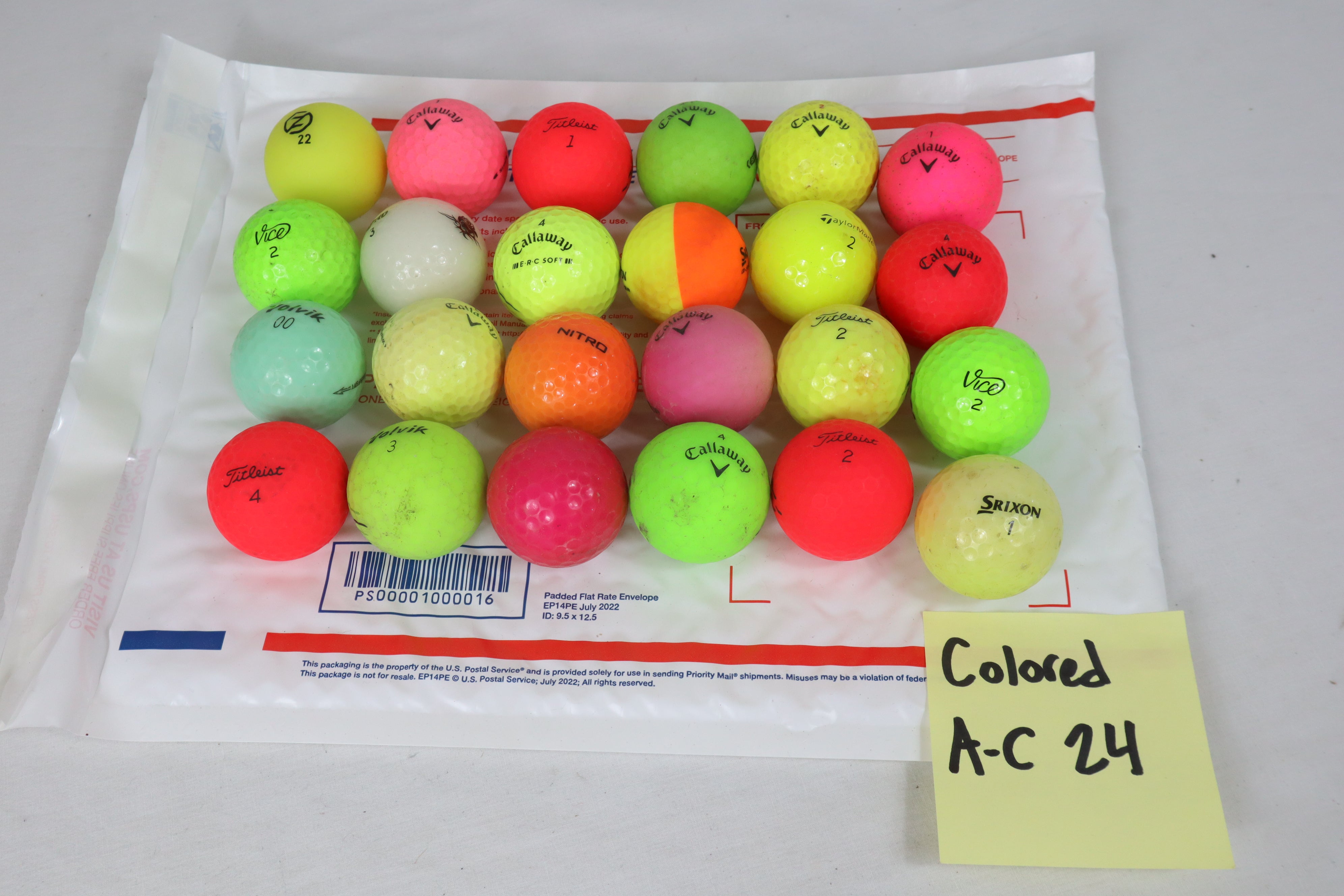 Assorted Colored Balls Grade A-C (24 Count)