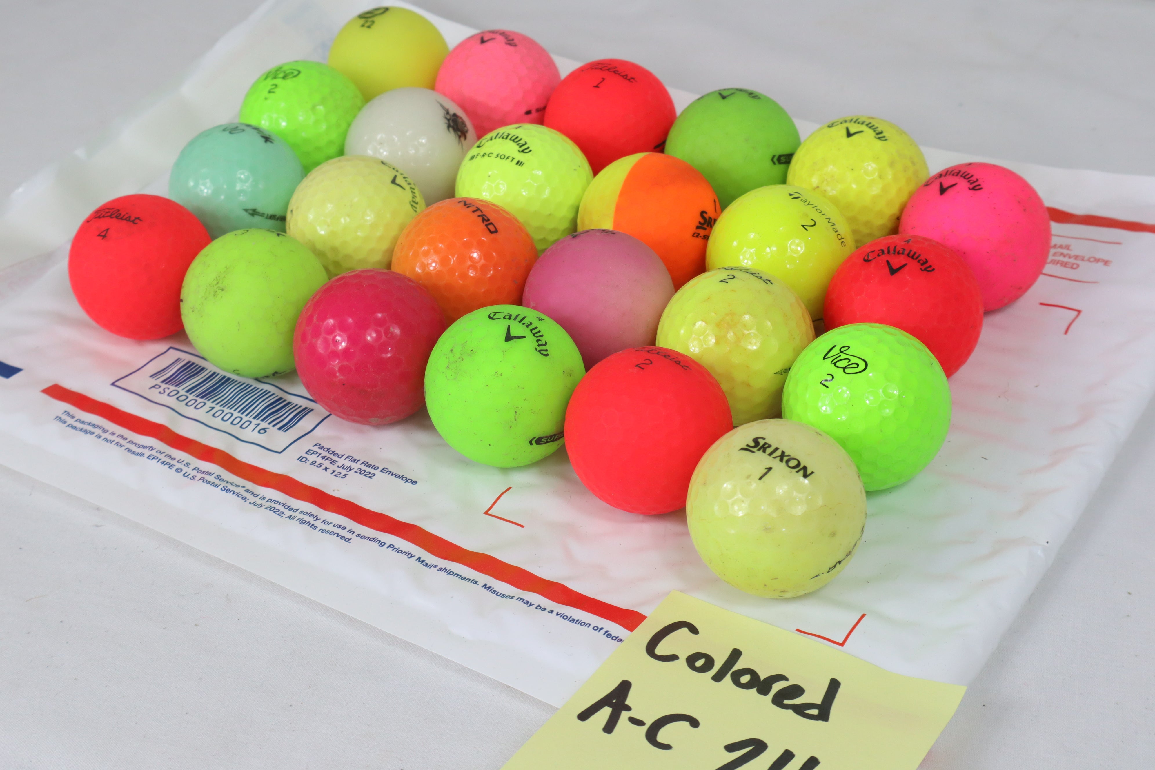 Assorted Colored Balls Grade A-C (24 Count)