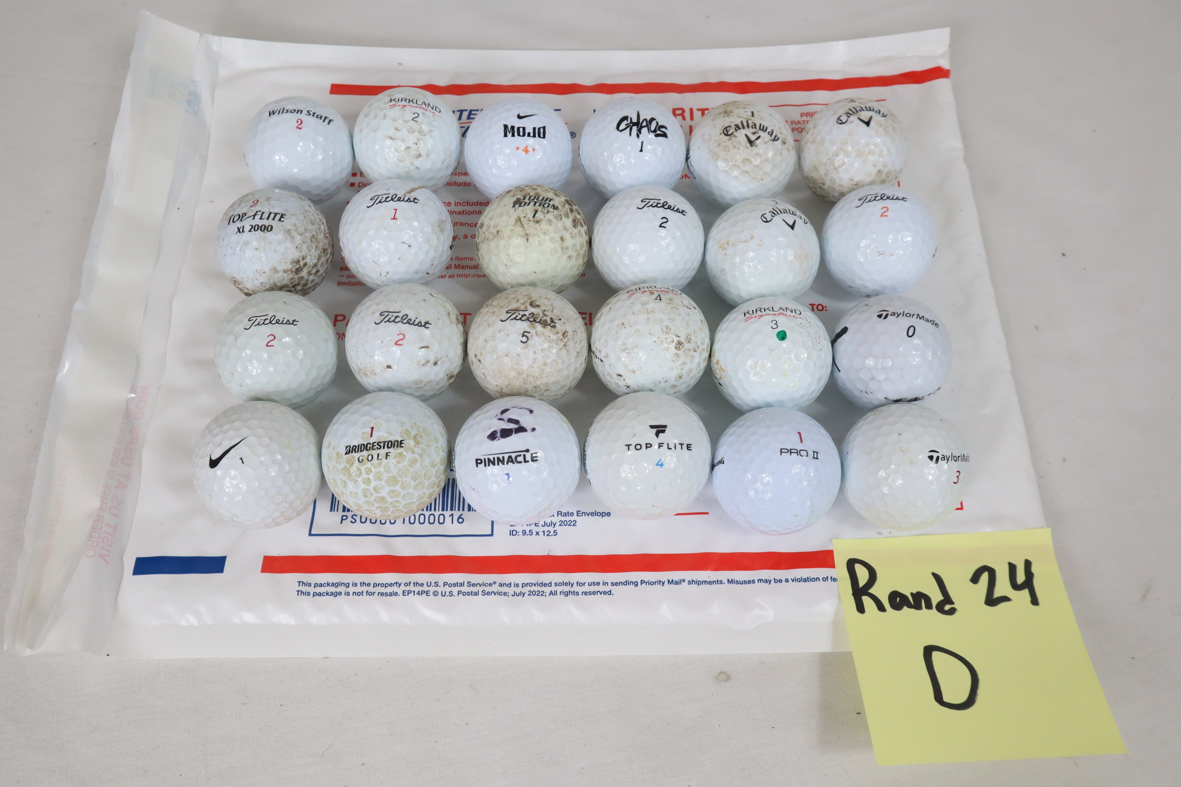 Assorted Golf Balls Grade D (24 Count)