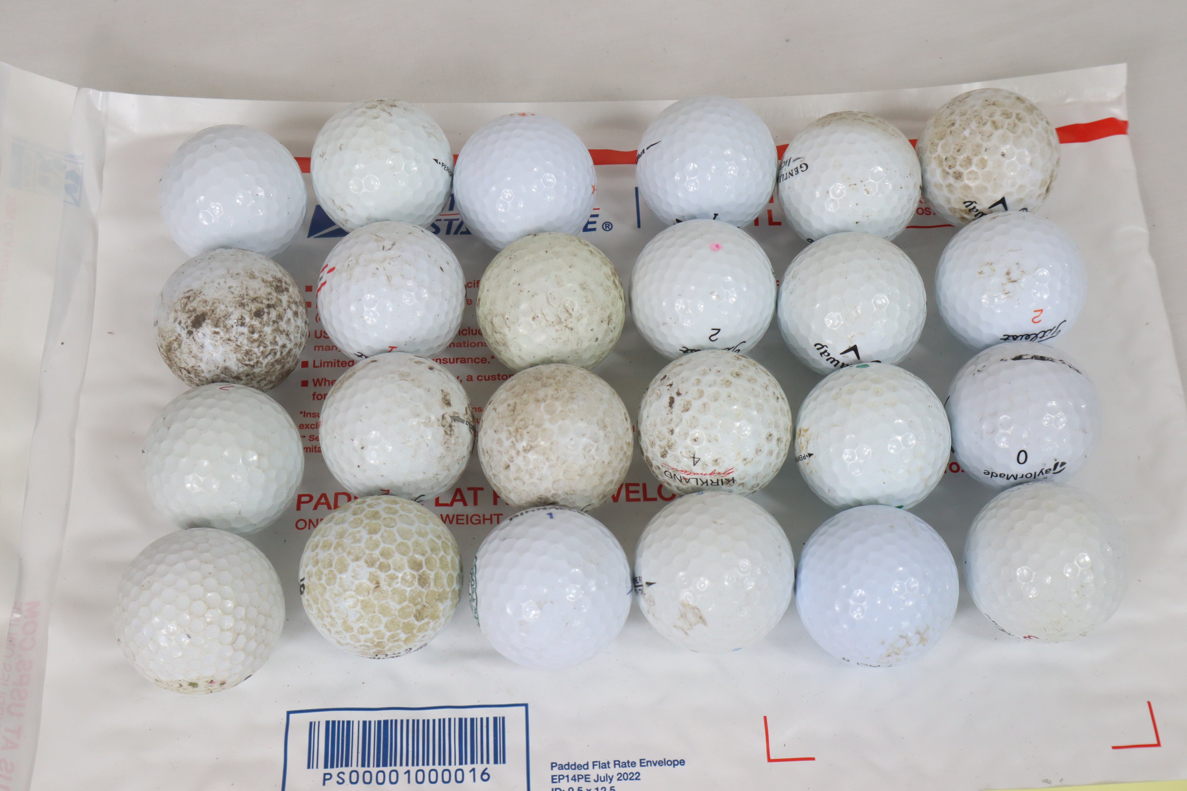 Assorted Golf Balls Grade D (24 Count)