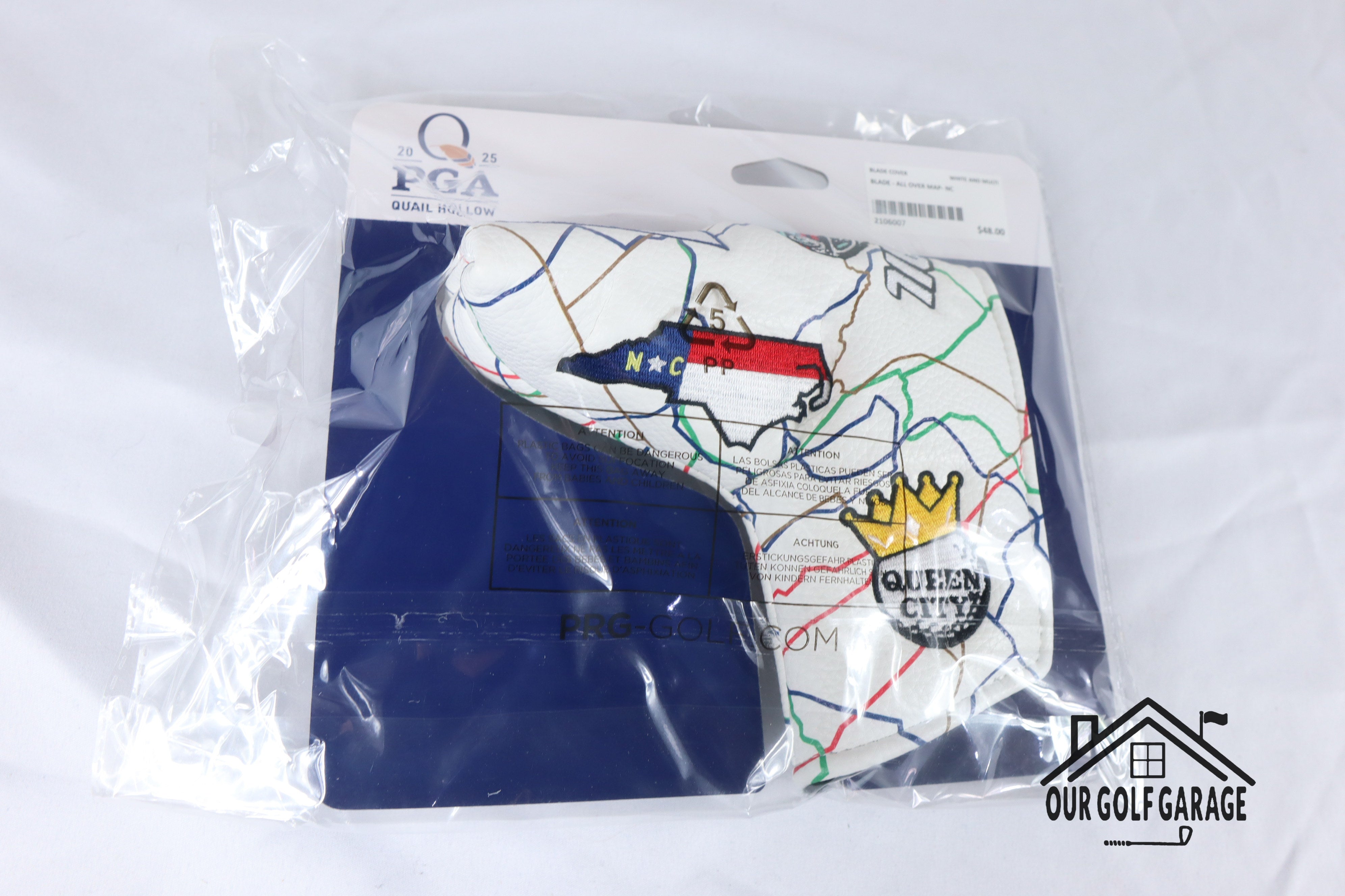 New Qual Hallow 2025 "All Over The Map" Blade Magnetic Putter Headcover